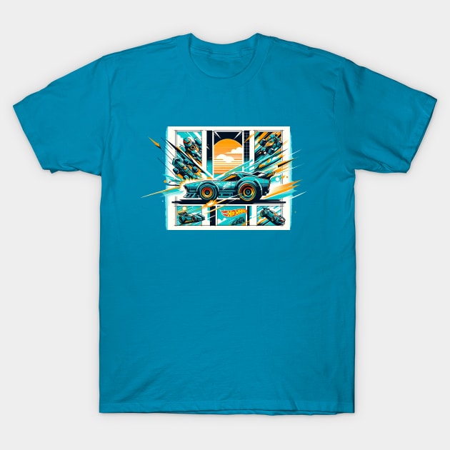 Manga style Hot Wheels T-Shirt by HorseDriftKNS